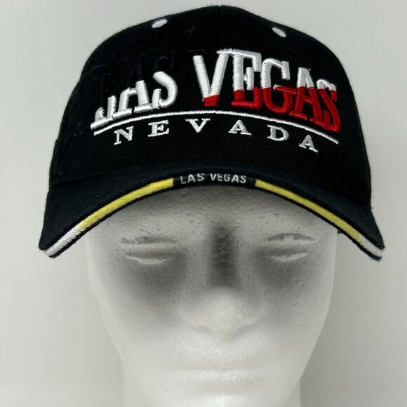 Las Vegas Nevada Hat Cap Black Casino Gambling Travel Tourist Tourism Strapback - Picture 2 of 10